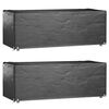 vidaXL Puutarhakalustesuojat 2 kpl 8 purjerengasta 192x82x65 cm