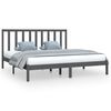vidaXL S&auml;ngynrunko harmaa t&auml;ysi m&auml;nty 180x200 cm Super King