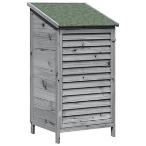 vidaXL Puutarhasuoja Harmaa 59 x 56 x 113,5 cm S&auml;teisen kuusipuu