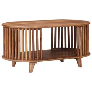 vidaXL K&auml;sintehty kahvip&ouml;yt&auml; Teak ruskea 85 x 50 x 40 cm