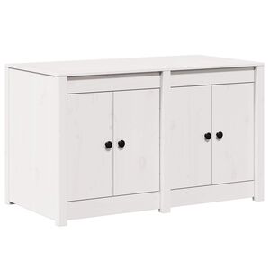 vidaXL Keitti&ouml;kaappi MEPPEL Valkoinen 106 x 55 x 64 cm T&auml;ysi M&auml;nty