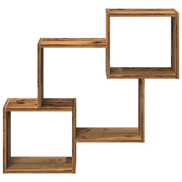 vidaXL Sein&auml;kaappi 78x18x71 cm vanha puu tekninen puu