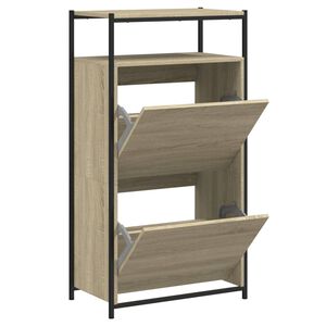 vidaXL Kenk&auml;kaappi Sonoma-tammi 60x34x112 cm tekninen puu