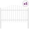 vidaXL Puutarha-aita WOERDEN 5 kpl 170 x 140 cm Jauhemaalattu Ter&auml;s