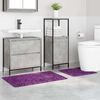 vidaXL Liukumaton kylpyhuoneen matto-setti 2 pcs Violetti PP