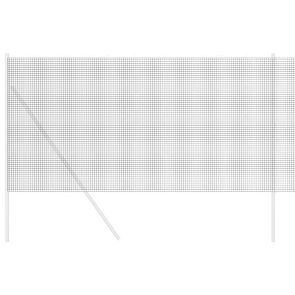 vidaXL Hitsattu lankaa Harmaa 1.2 x 25 m Teräs