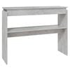 vidaXL Konsolip&ouml;yt&auml; betoninharmaa 102x30x80 cm tekninen puu