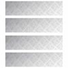 vidaXL Portaan askelma 4 kpl 80 x 20 cm Hopea Alumiini Suorakaide