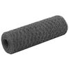 vidaXL Kanaverkko ter&auml;s PVC pinnoitteella 25x0,5 m harmaa