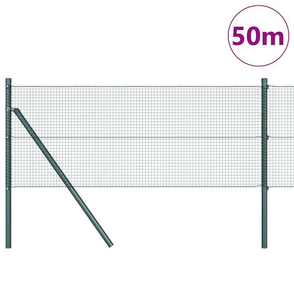 vidaXL Aitalatu Vihre&auml; 50 x 0,8 m (16 x 16 mm verkko) Ter&auml;s ja PVC