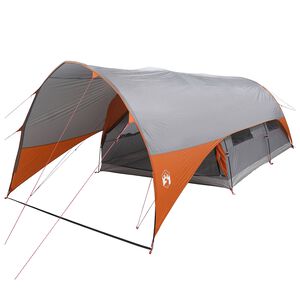vidaXL 10 hengelle Harmaa ja oranssi 185T Polyesteri PU-pinnoitteella