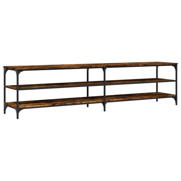 vidaXL TV-taso savutammi 200x30x50 cm tekninen puu ja metalli