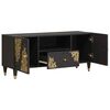 vidaXL TV-kaappi hyllyllä Musta 105 x 33 x 46 cm Kiinteä mango puu