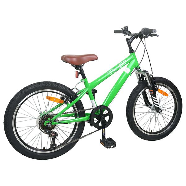 vidaXL Kids Mountain Bike 20 Tuumaa 6-Speed 5-8 vuotta Vihre&auml;
