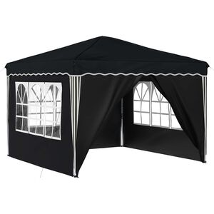 vidaXL Pop-up Juhlateltta 288 x 288 x 245 cm Antrasiitti Oxford-kangas