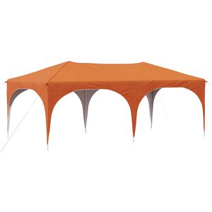 vidaXL Pop-up Juhlateltta 575 x 288 x 245 cm Oranssi Oxford-kangas
