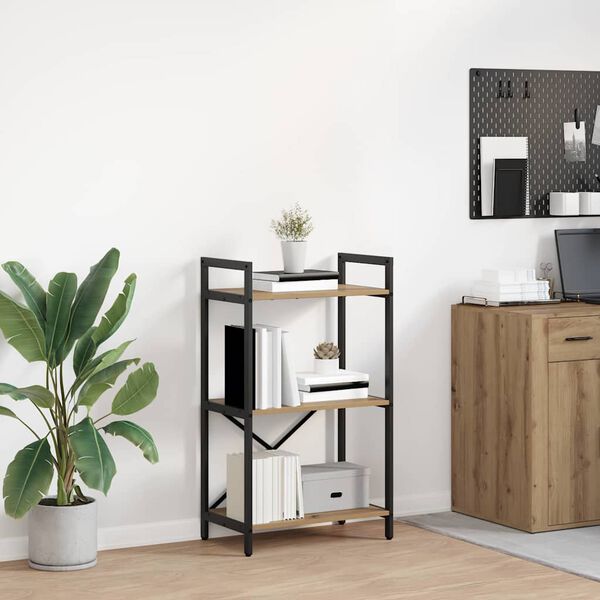 vidaXL Kirjahylly Artisan tammi 56 x 34 x 96 cm Tekninen puu