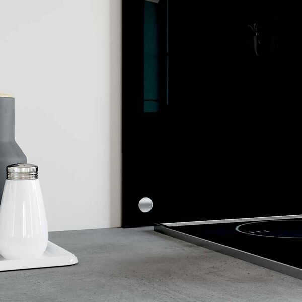 vidaXL Keittiön roiskesuojat 2 kpl musta 80x50 cm karkaistu lasi