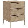 vidaXL Puutarhan s&auml;ilytyskaappi beige 55x59x80 cm polyrottinki