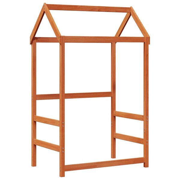 vidaXL P&auml;iv&auml;vuoteen setti 3 pcs Vaha ruskea Massiivinen m&auml;nty