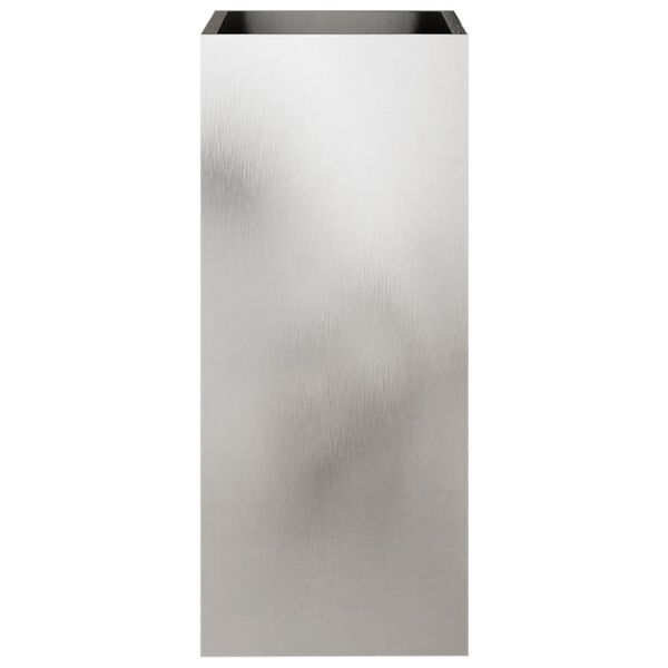 vidaXL Kukkalaatikko hopea 32x29x75 cm ruostumaton ter&auml;s