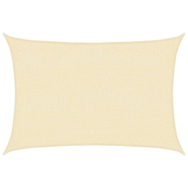 vidaXL Aurinkopurje 160 g/m² kerma 2x3 m HDPE