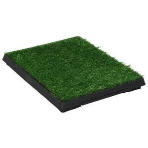 vidaXL Lemmikkivessa alustalla ja keinonurmella vihre&auml; 63x50x7 cm WC