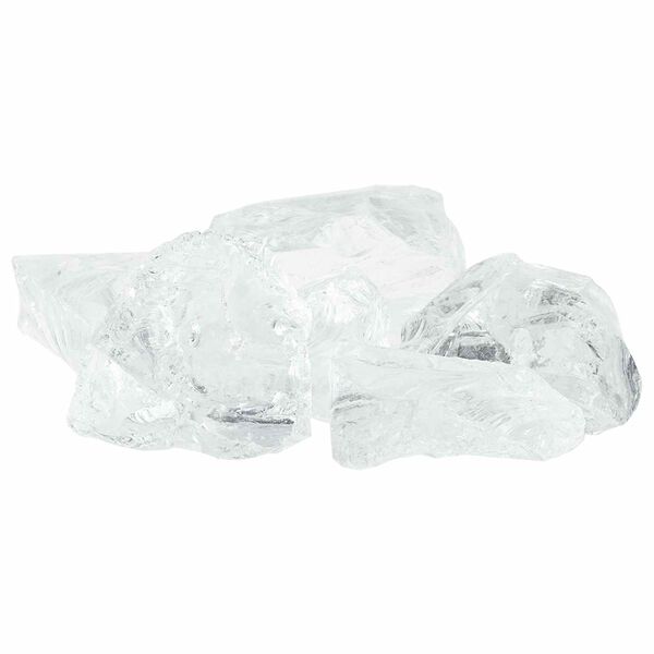 vidaXL Puutarhakivet Valkoinen 12 cm Lasi