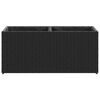vidaXL Ulkokukkalaatikot 2 ruukkua 2 kpl musta 72x30x32 cm PE-rottinki
