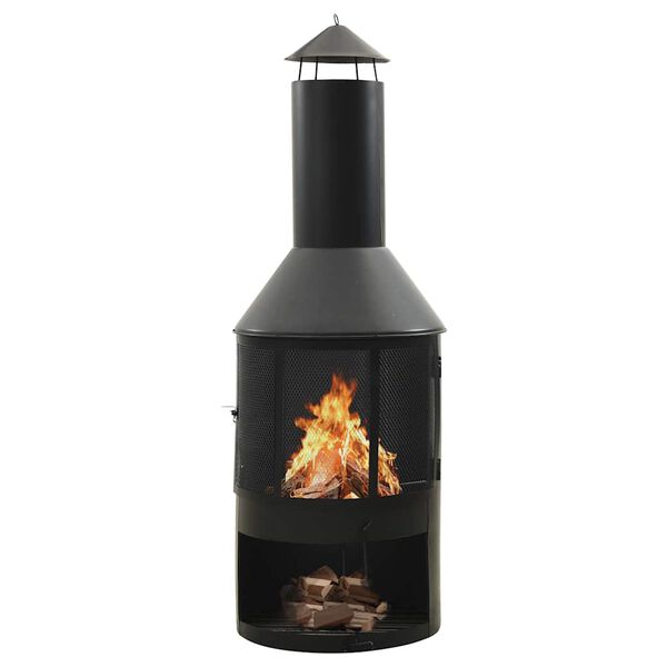 vidaXL Puutarhauuni ritil&auml;ll&auml; ja hiilihangolla 47x47x135,7 cm ter&auml;s