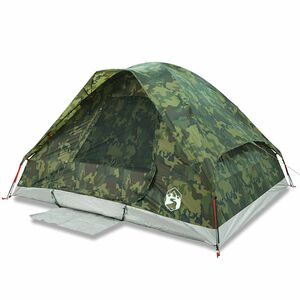 vidaXL Camping Teltta Dome 4-hengen naamiointi vedenpit&auml;v&auml;