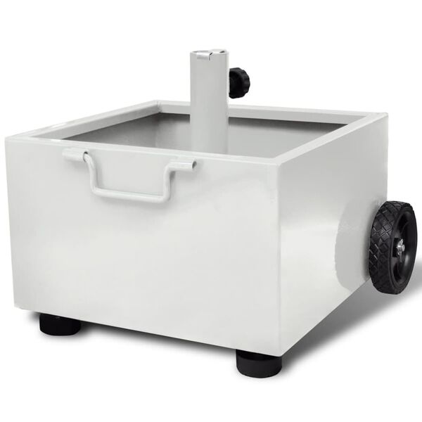 vidaXL P&auml;iv&auml;nvarjoteline/kukkaruukku ulkotiloihin valkoinen