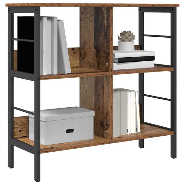 vidaXL Kirjahylly Vanha Puu 82 x 32 x 79 cm Tekninen puu