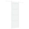 vidaXL Liukuovi valkoinen 83 x 232 cm T&auml;ysi m&auml;nty