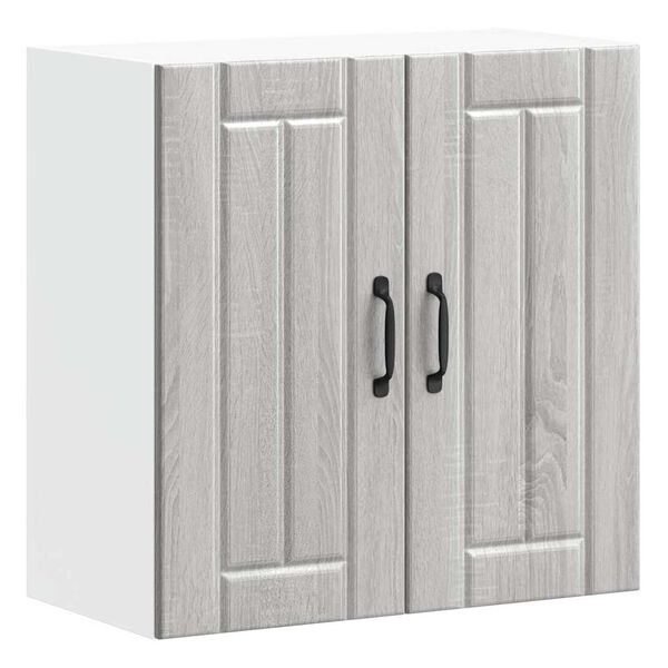 vidaXL Keittiön seinäkaappi Lucca harmaa sonoma tekninen puu