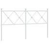 vidaXL Metallinen vaihtop&auml;&auml;ty valkoinen 160 cm