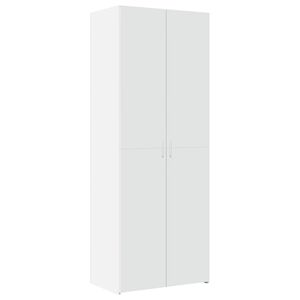 vidaXL Kaappi valkoinen 70x42,5x185 cm tekninen puu
