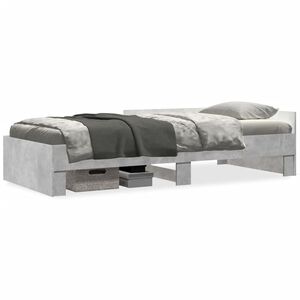 vidaXL S&auml;ngynrunko betoninharmaa 75x190 cm tekninen puu