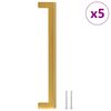 vidaXL Kaapin kahvat 5 kpl kulta 192 mm ruostumaton ter&auml;s