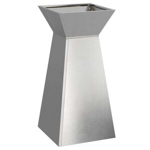 vidaXL Sarakkeellinen ruukku Hopea 35 x 35 x 73 cm Ruostumaton ter&auml;s