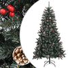 vidaXL Tekojoulukuusi jalustalla vihre&auml; 180 cm PVC