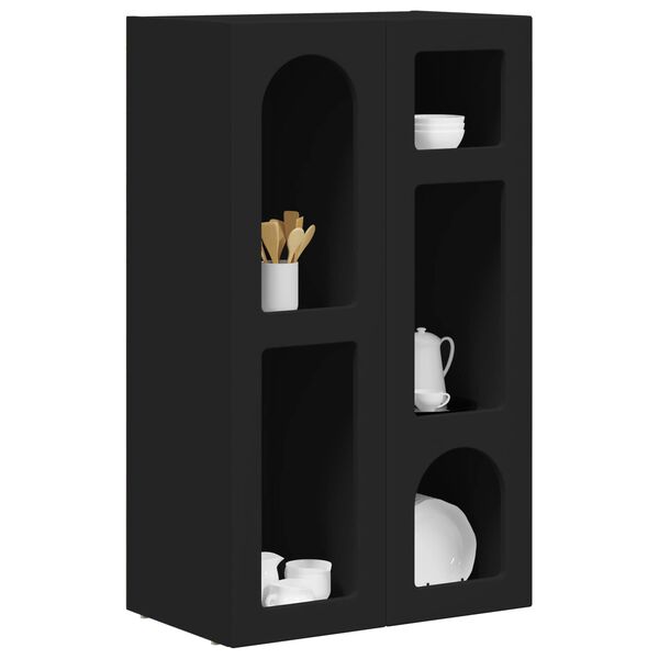 vidaXL Sivup&ouml;yt&auml; Musta 59 x 35 x 100,5 cm Tekninen puu