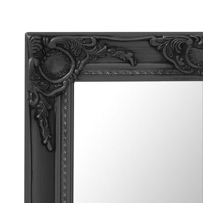 vidaXL Seinäpeili barokkityylinen 50x60 cm musta