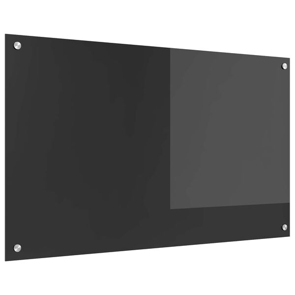 vidaXL Keitti&ouml;n suojapaneeli Tummanharmaa 100 x 60 x 0,6 cm