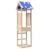 vidaXL Leikkitorni Ruskea 52.5 x 46.5 x 208 cm Massiivinen m&auml;nty
