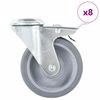 vidaXL Rullapy&ouml;r&auml;t pultinrei&acute;ill&auml; 8 kpl 100 mm