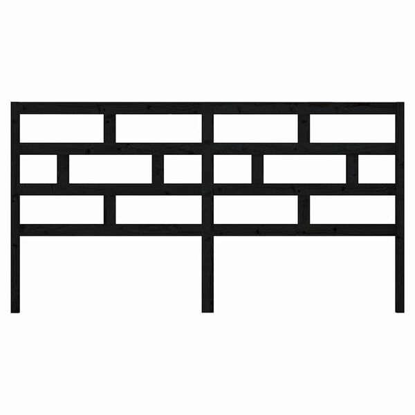 vidaXL S&auml;ngynp&auml;&auml;ty musta 206x4x100 cm t&auml;ysi m&auml;nty