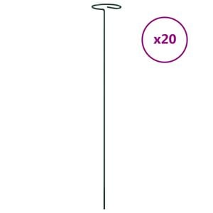 vidaXL Puutarhan kasvituet 20 kpl vihre&auml; 40 cm ter&auml;s