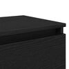 vidaXL Y&ouml;p&ouml;yt&auml;kaappi Musta tammi. 40 x 35 x 50 cm Tekninen puu