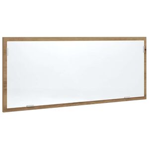 vidaXL Kylpyhuoneen LED-peili tammi 100x8,5x37 cm tekninen puu